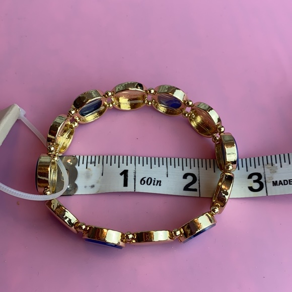 14th & Union Circle Gold Purple Stretchy Fashion Bracelet - Picture 12 of 12